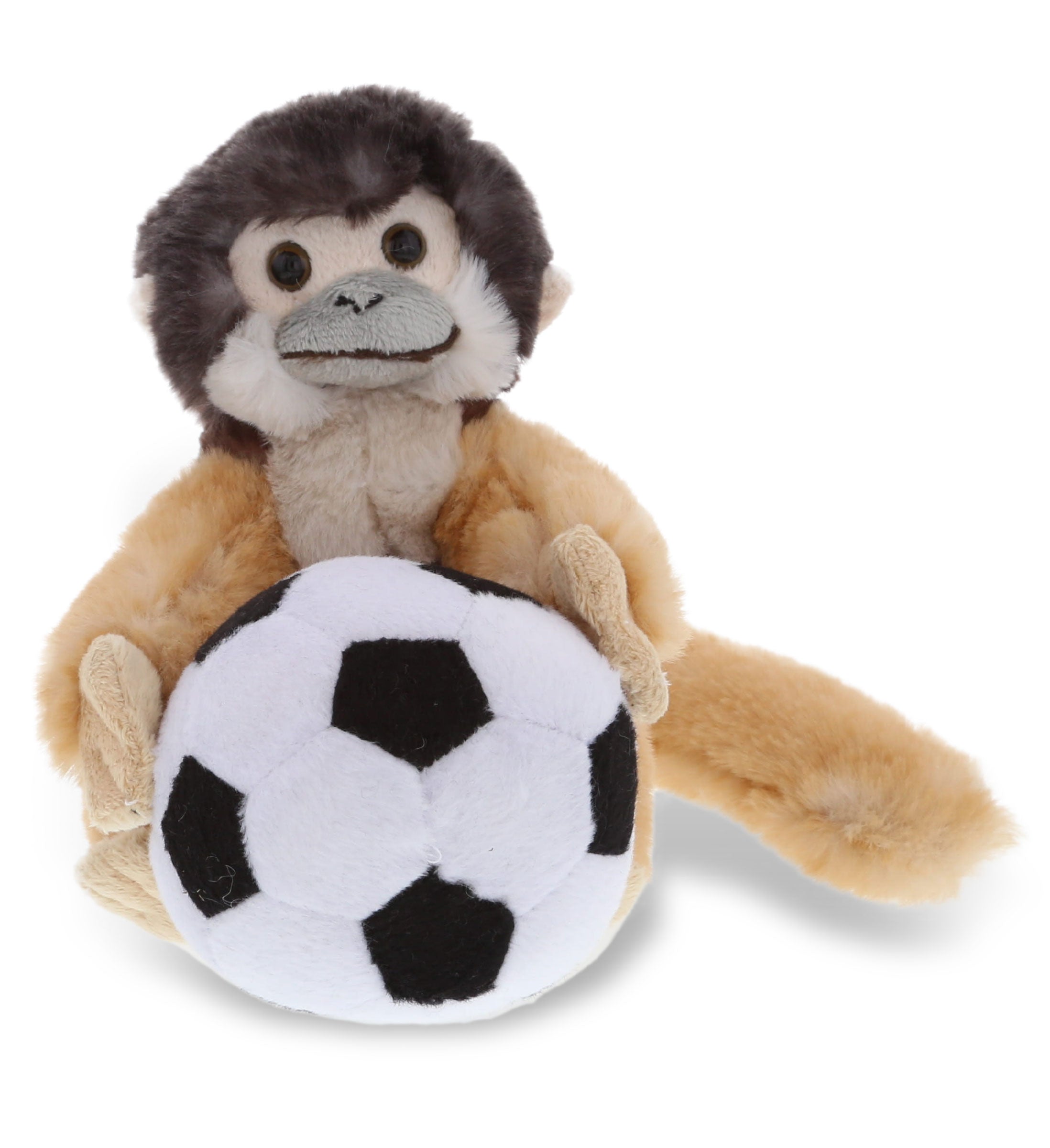 PLUSH SOCCER BALL - SUPER SOFT PLUSH - SQUIRREL MONKEY