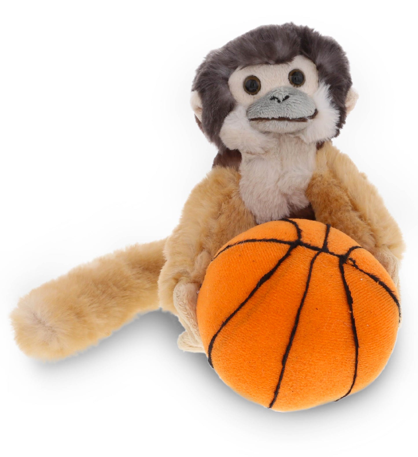 PLUSH BASKETBALL - SUPER SOFT PLUSH - SQUIRREL MONKEY