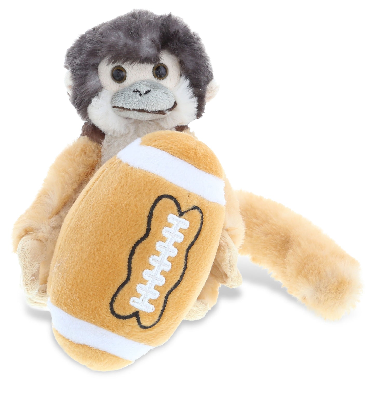PLUSH FOOTBALL - SUPER SOFT PLUSH - SQUIRREL MONKEY