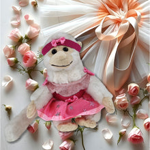 SUPER SOFT PLUSH - WHITE SQUIRREL MONKEY BALLERINA