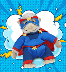 SUPER SOFT PLUSH - WHITE SQUIRREL MONKEY SUPER HERO