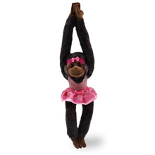 SUPER SOFT PLUSH - LONG ARM HANGING BLACK CAPUCHIN MONKEY BALLERINA