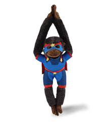 SUPER SOFT PLUSH - LONG ARM HANGING BLACK CAPUCHIN MONKEY SUPER HERO