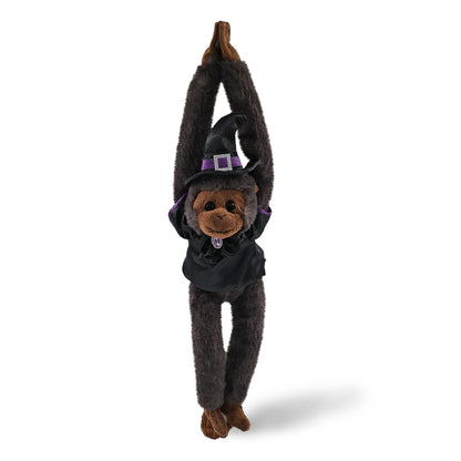 SUPER SOFT PLUSH - LONG ARM HANGING BLACK CAPUCHIN MONKEY WITCH
