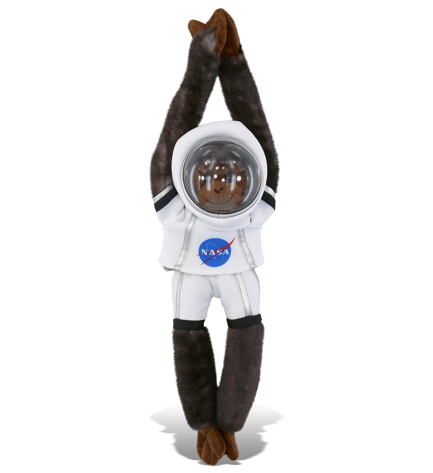 PLUSH ASTRONAUT - SUPER SOFT PLUSH - LONG ARM HANGING BLACK CAPUCHIN MONKEY