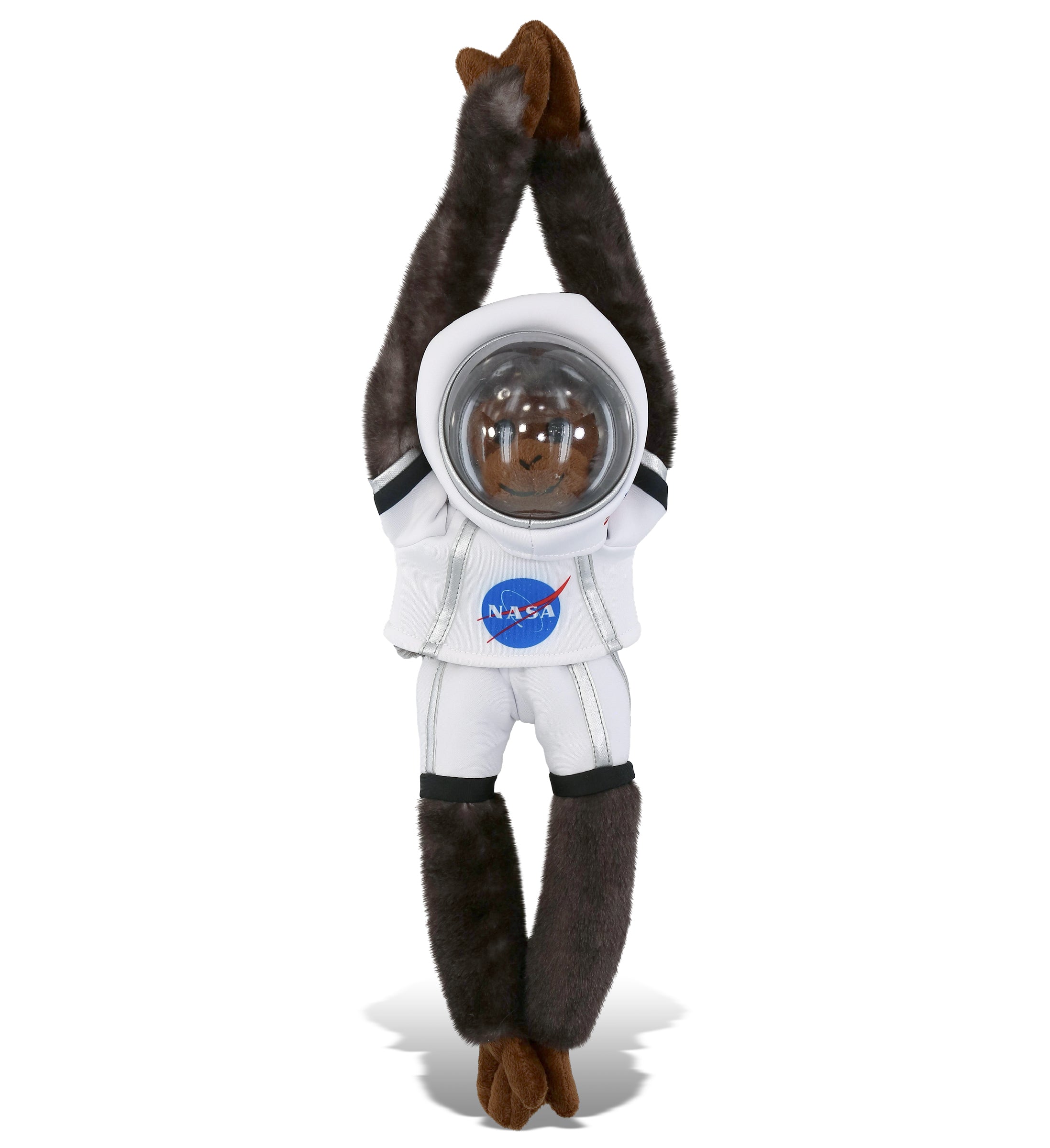 PLUSH ASTRONAUT - SUPER SOFT PLUSH - LONG ARM HANGING BLACK CAPUCHIN MONKEY
