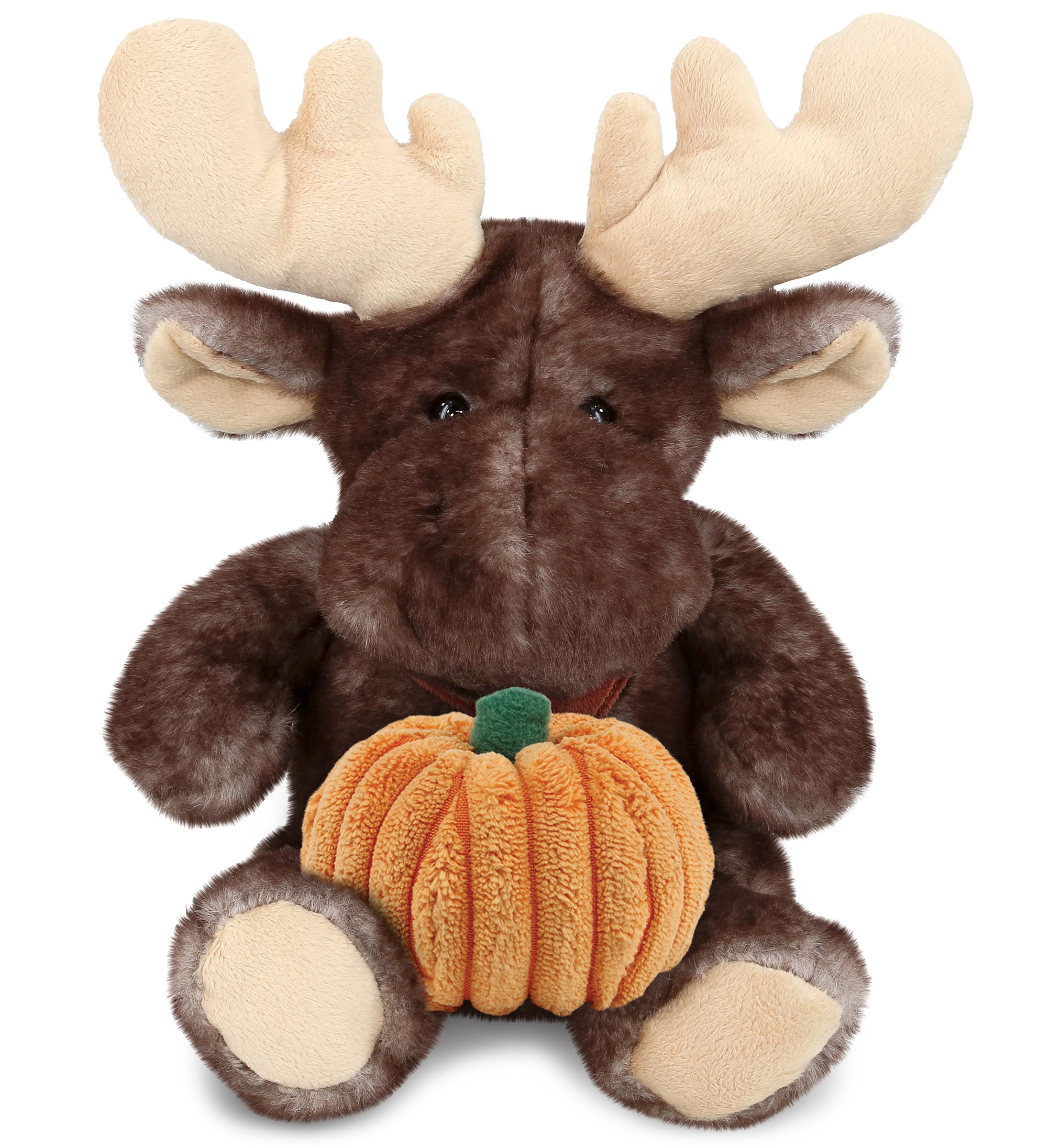 PLUSH PUMPKIN - SUPER SOFT PLUSH - BROWNISH SITTING MOOSE