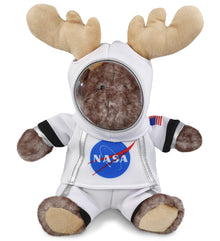 PLUSH ASTRONAUT - SUPER SOFT PLUSH - BROWNISH SITTING MOOSE