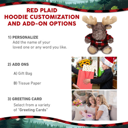 SUPER SOFT PLUSH - BROWNISH SITTING MOOSE