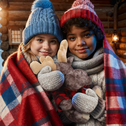 SUPER SOFT PLUSH - BROWNISH SITTING MOOSE