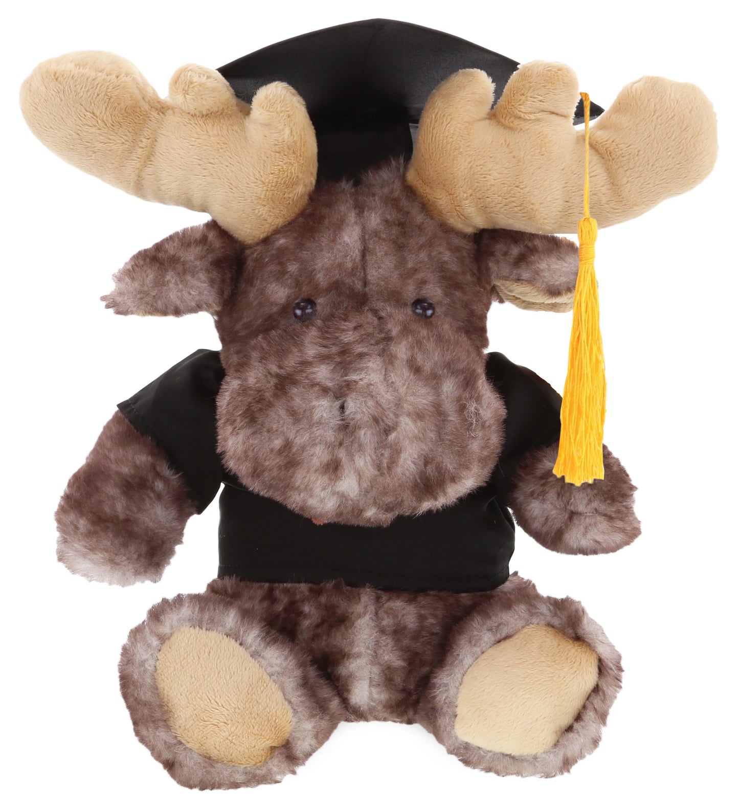 PLUSH GRADUATION - SUPER SOFT PLUSH - BROWNISH SITTING MOOSE