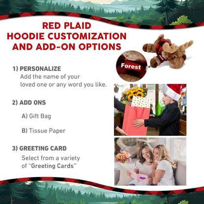 SUPER SOFT PLUSH - BROWN LYING MOOSE