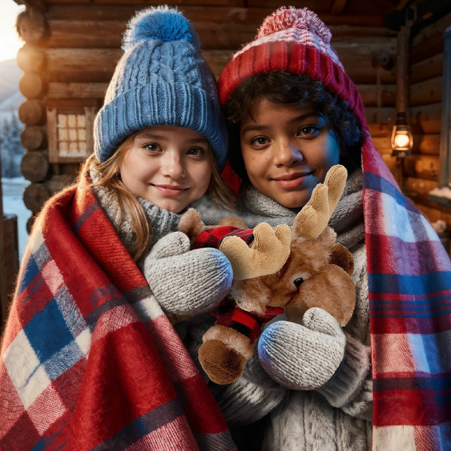 SUPER SOFT PLUSH - BROWN LYING MOOSE