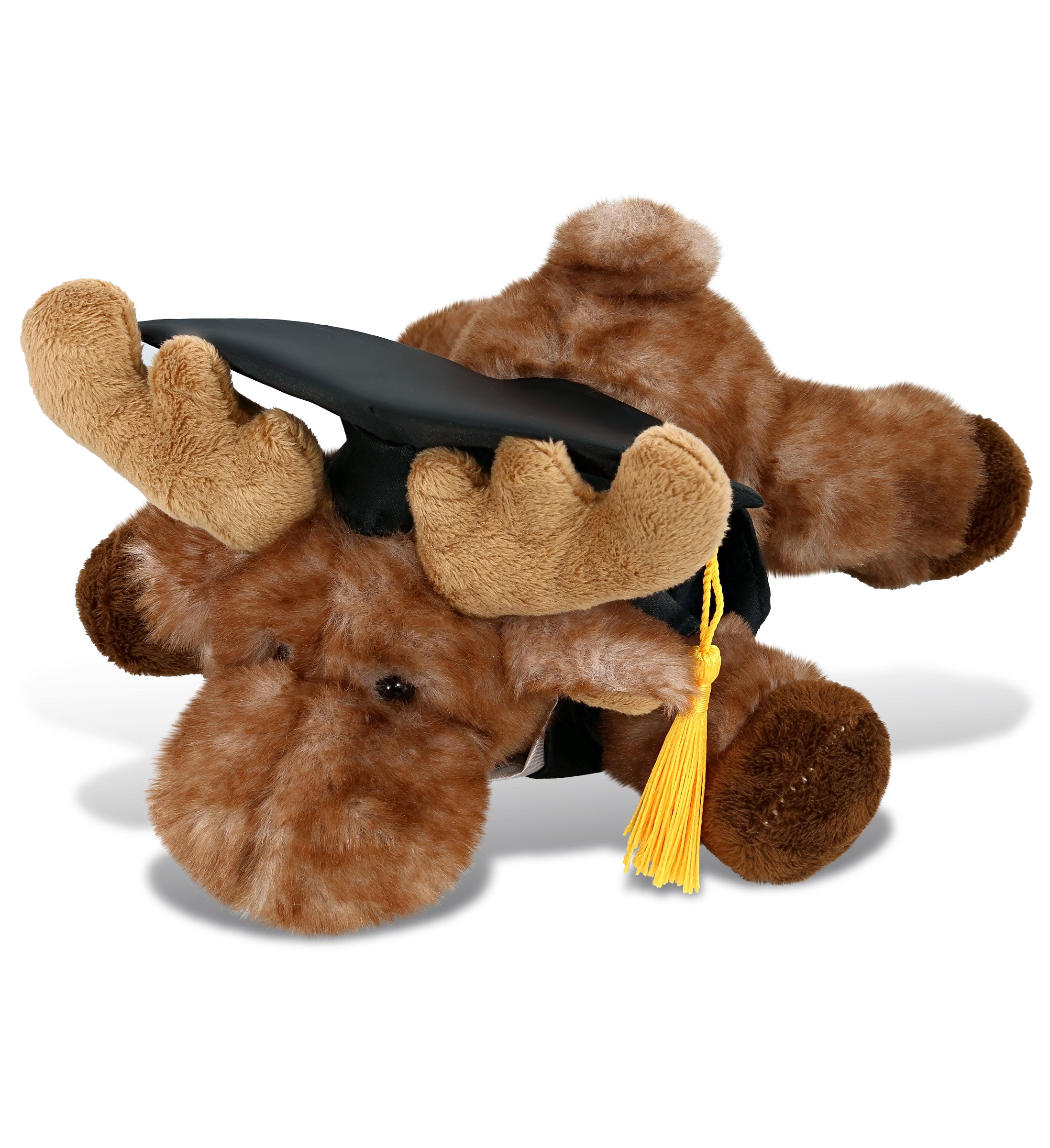PLUSH GRADUATION - SUPER SOFT PLUSH - BROWN LYING MOOSE