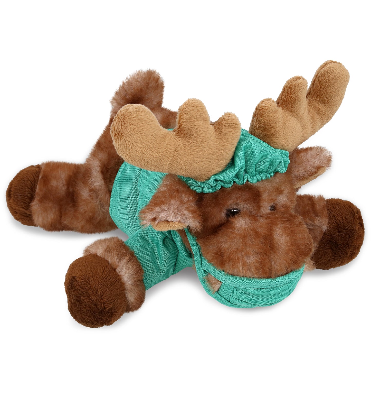PLUSH DOCTOR - SUPER SOFT PLUSH - BROWN LYING MOOSE