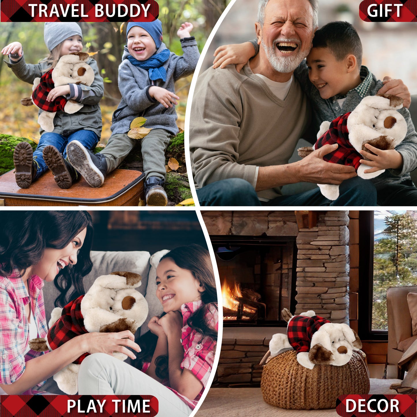 SUPER SOFT PLUSH - LYING DOG