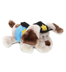 PLUSH POLICE - SUPER SOFT PLUSH - LYING DOG