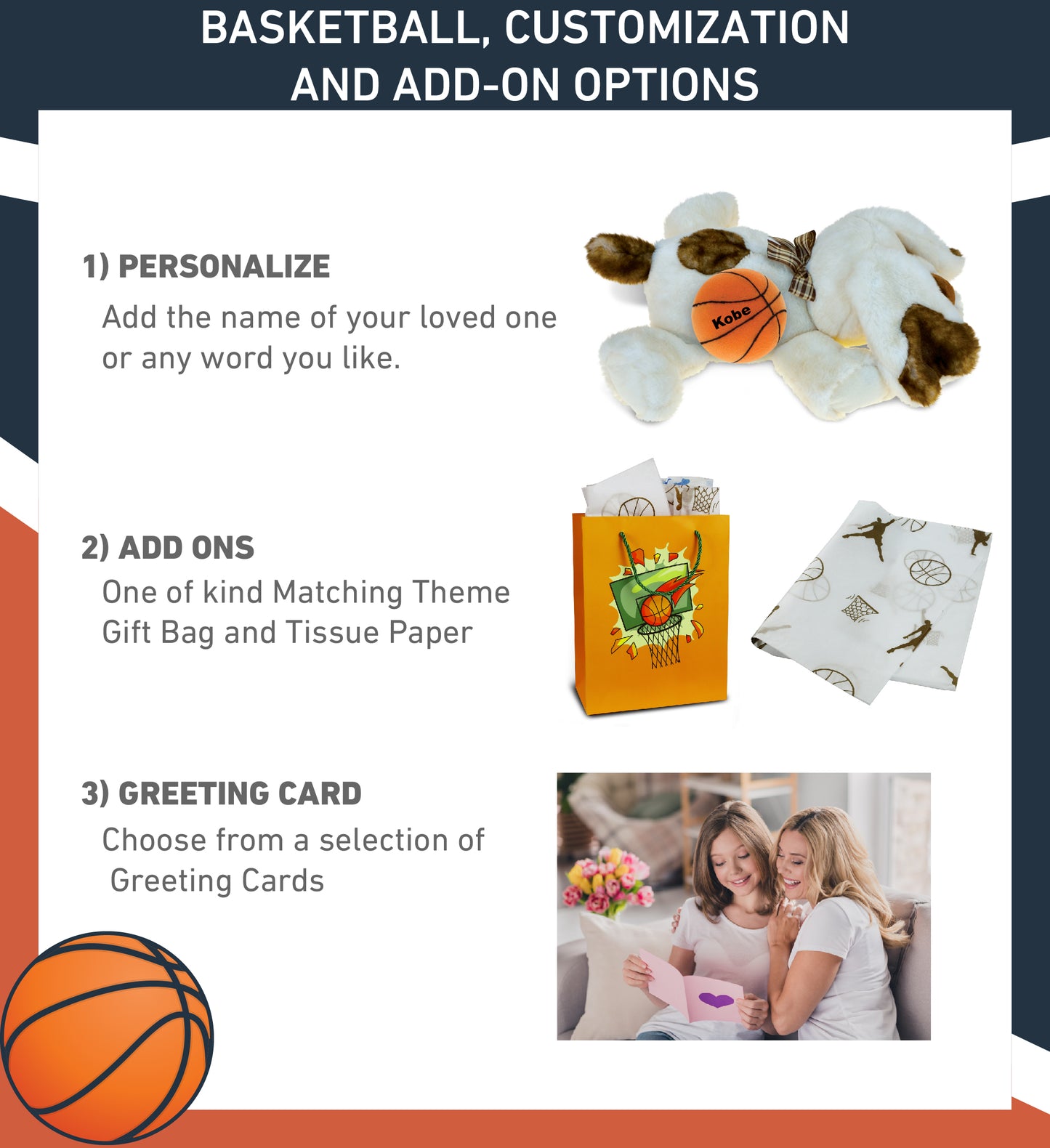 SUPER SOFT PLUSH - LYING DOG WITH BASKETBALL PLUSH