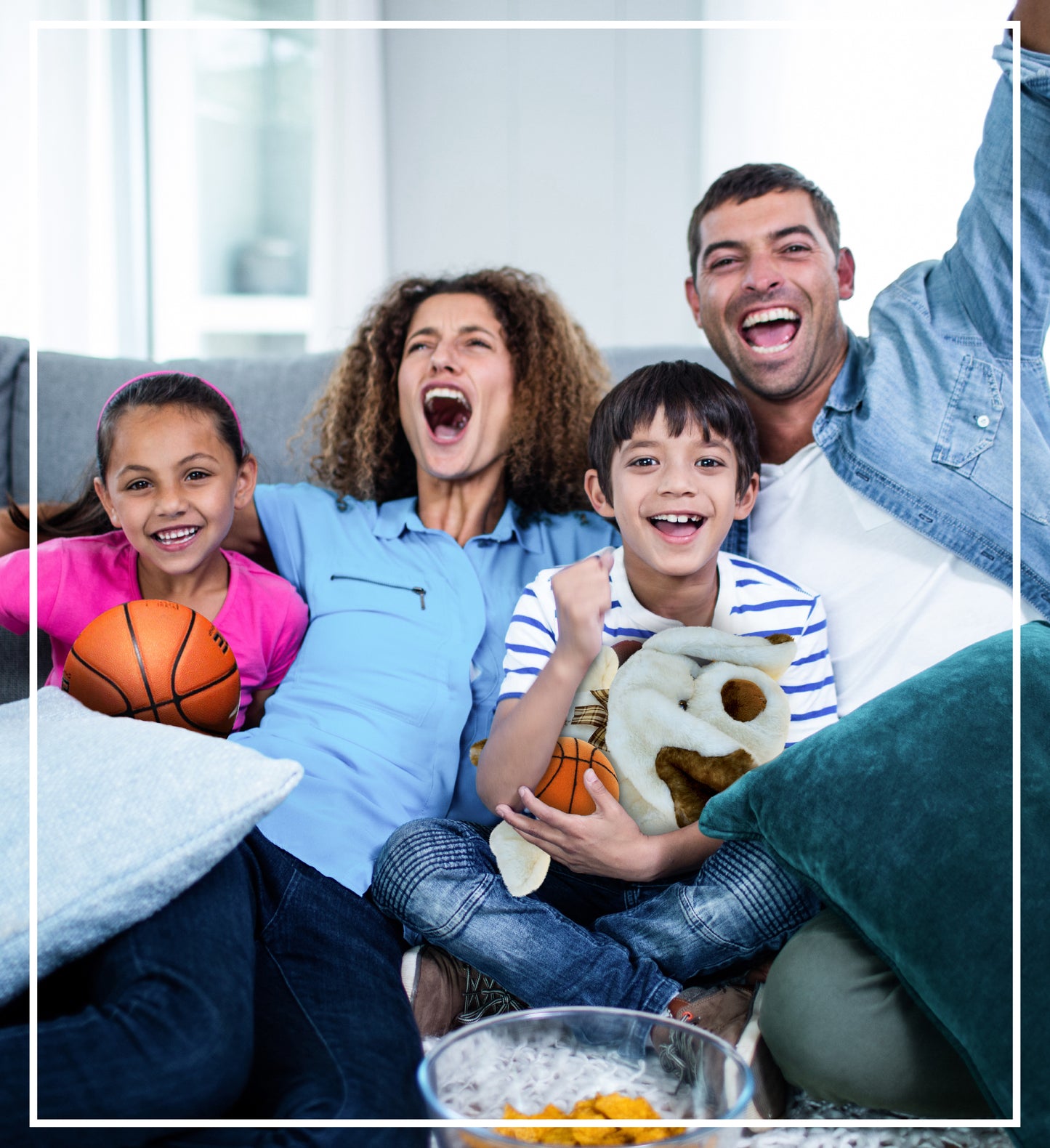 SUPER SOFT PLUSH - LYING DOG WITH BASKETBALL PLUSH