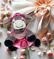 SUPER SOFT PLUSH - LYING GREY DONKEY Ballerina
