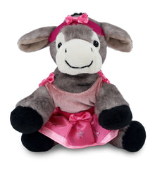 SUPER SOFT PLUSH - LYING GREY DONKEY Ballerina