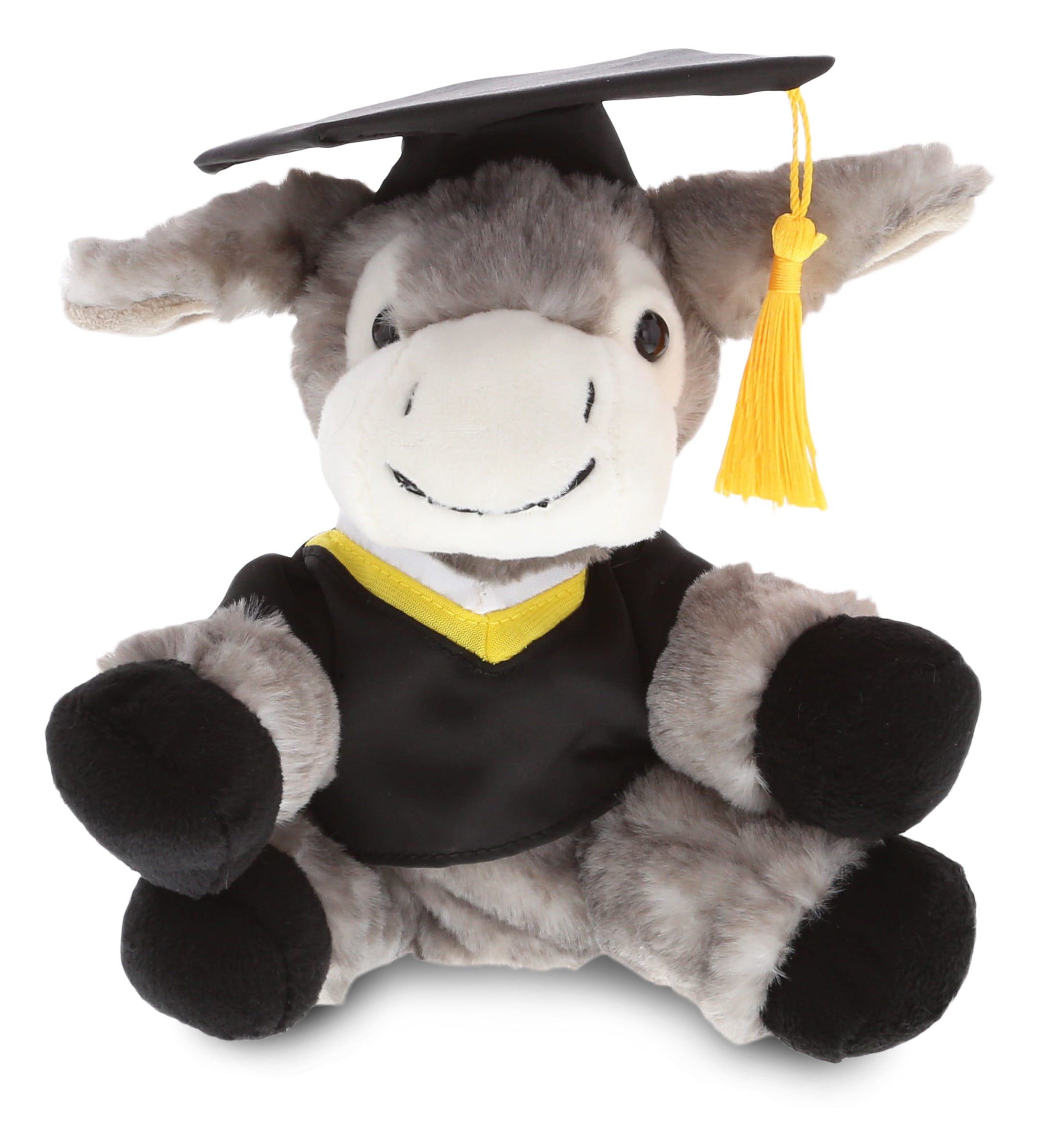 PLUSH GRADUATION - SUPER SOFT PLUSH - LYING GREY DONKEY