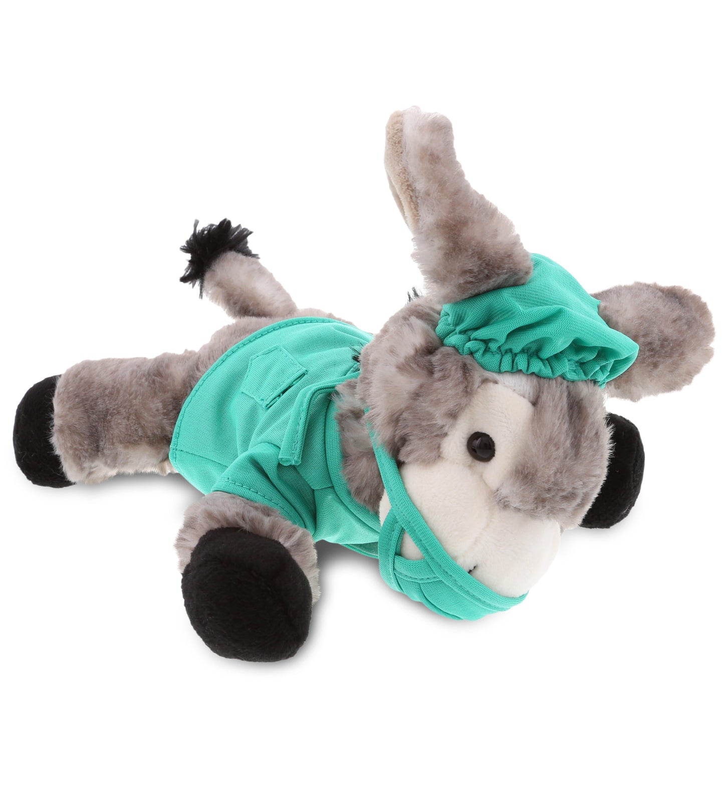 PLUSH DOCTOR - SUPER SOFT PLUSH - LYING GREY DONKEY
