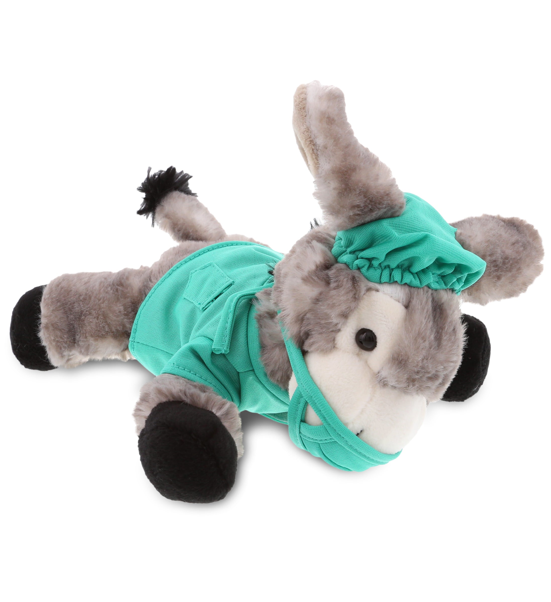 PLUSH DOCTOR - SUPER SOFT PLUSH - LYING GREY DONKEY
