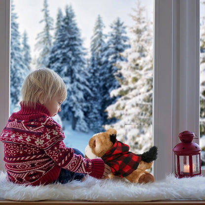 SUPER SOFT PLUSH - LYING BROWN DONKEY