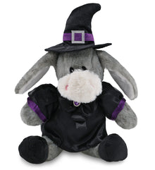 SUPER SOFT PLUSH - SITTING GREY DONKEY WITCH DRESS UP