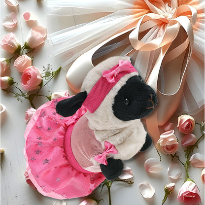 SUPER SOFT PLUSH - VALAIS BLACKNOSE SHEEP WITH BALLERINA DRESS UP