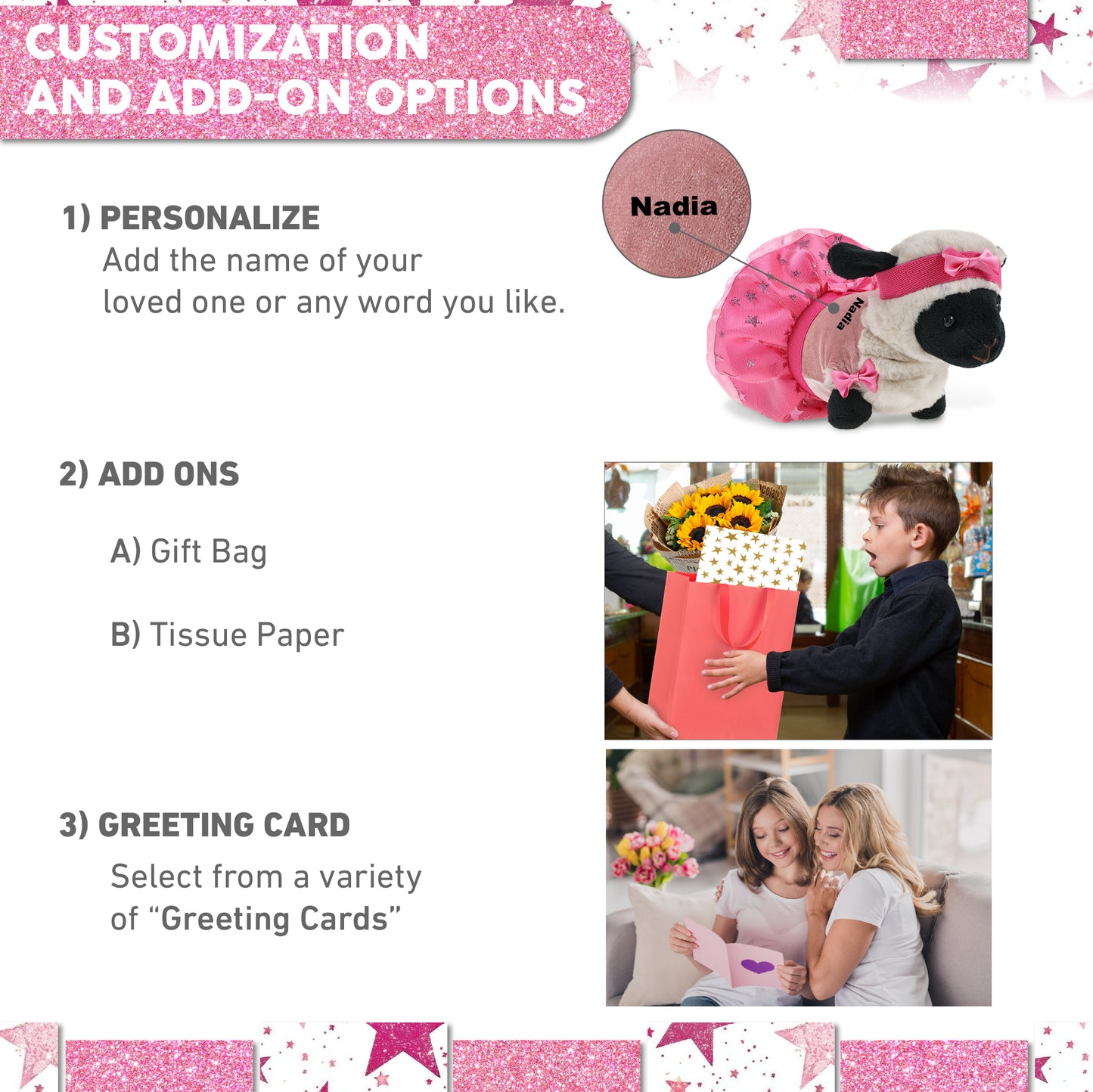 SUPER SOFT PLUSH - VALAIS BLACKNOSE SHEEP WITH BALLERINA DRESS UP