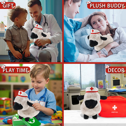 SUPER SOFT PLUSH - VALAIS BLACKNOSE SHEEP NURSE