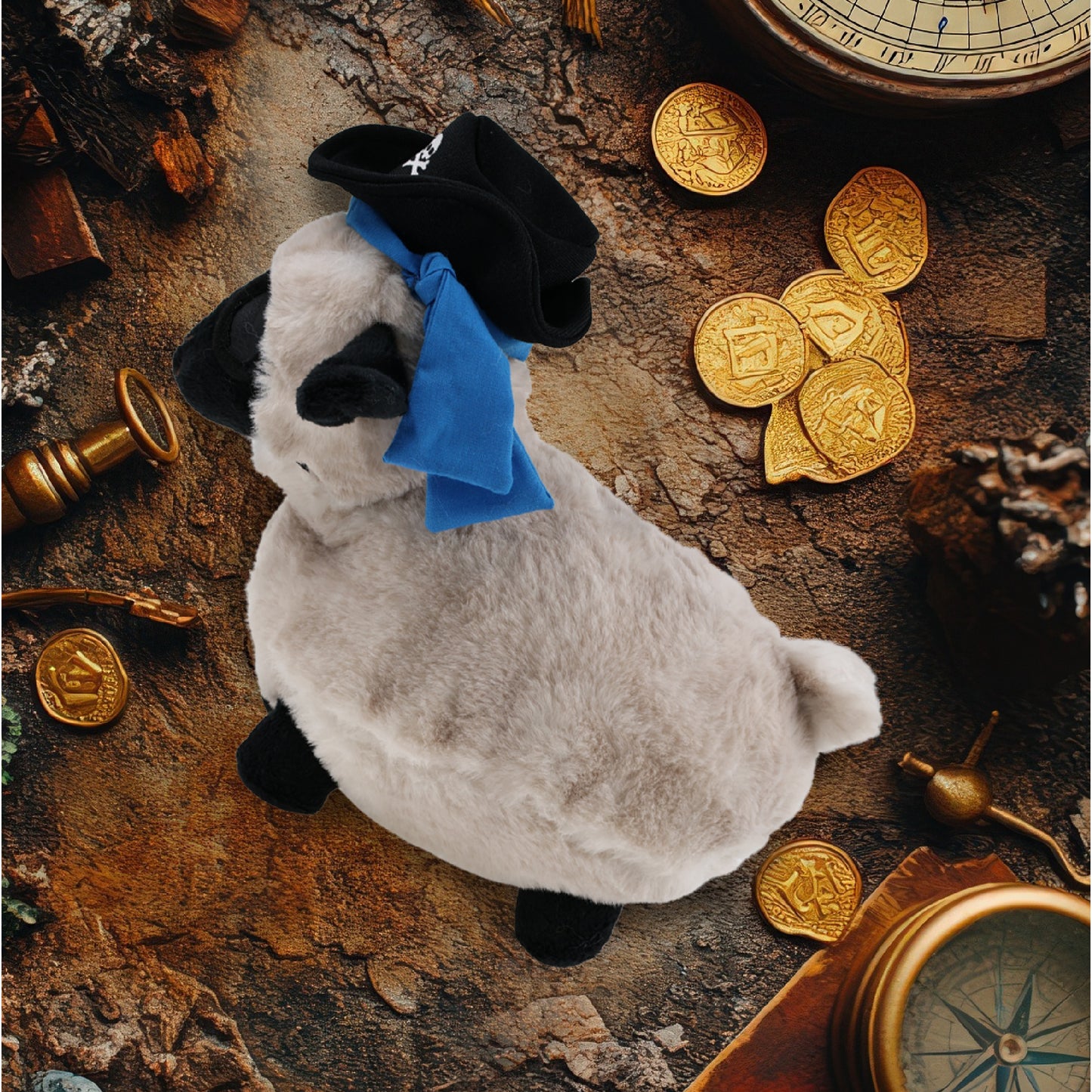 SUPER SOFT PLUSH - VALAIS BLACKNOSE SHEEP PIRATE DRESS UP