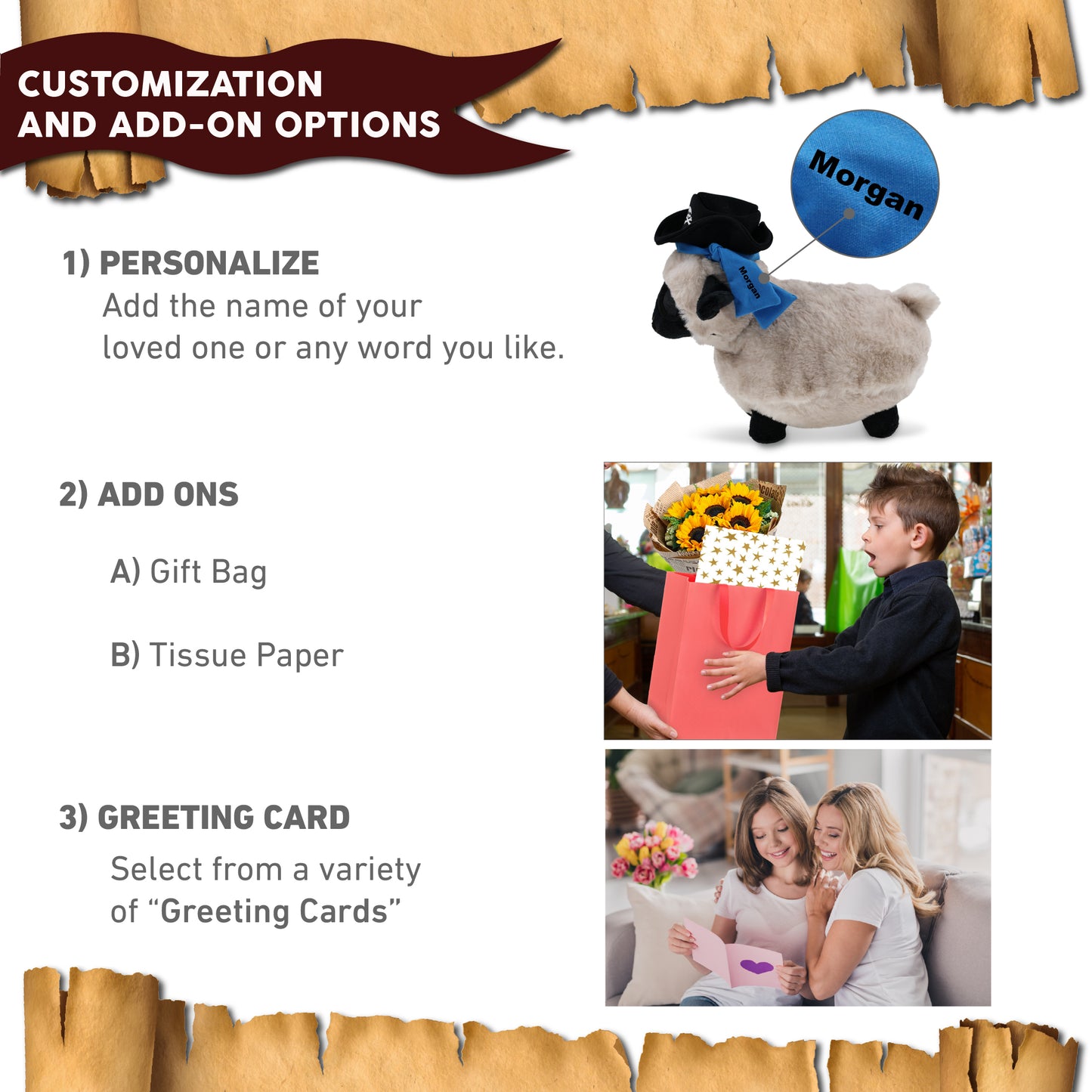 SUPER SOFT PLUSH - VALAIS BLACKNOSE SHEEP PIRATE DRESS UP