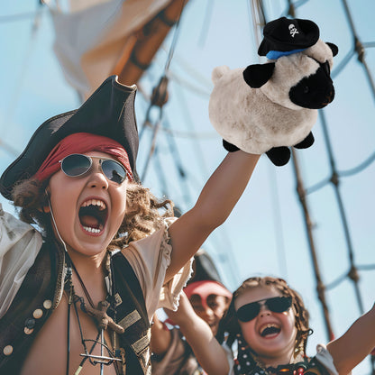 SUPER SOFT PLUSH - VALAIS BLACKNOSE SHEEP PIRATE DRESS UP