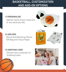 SUPER SOFT PLUSH - VALAIS BLACKNOSE SHEEP WITH BASKETBALL PLUSH