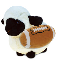 SUPER SOFT PLUSH - VALAIS BLACKNOSE SHEEP WITH FOOTBALL PLUSH