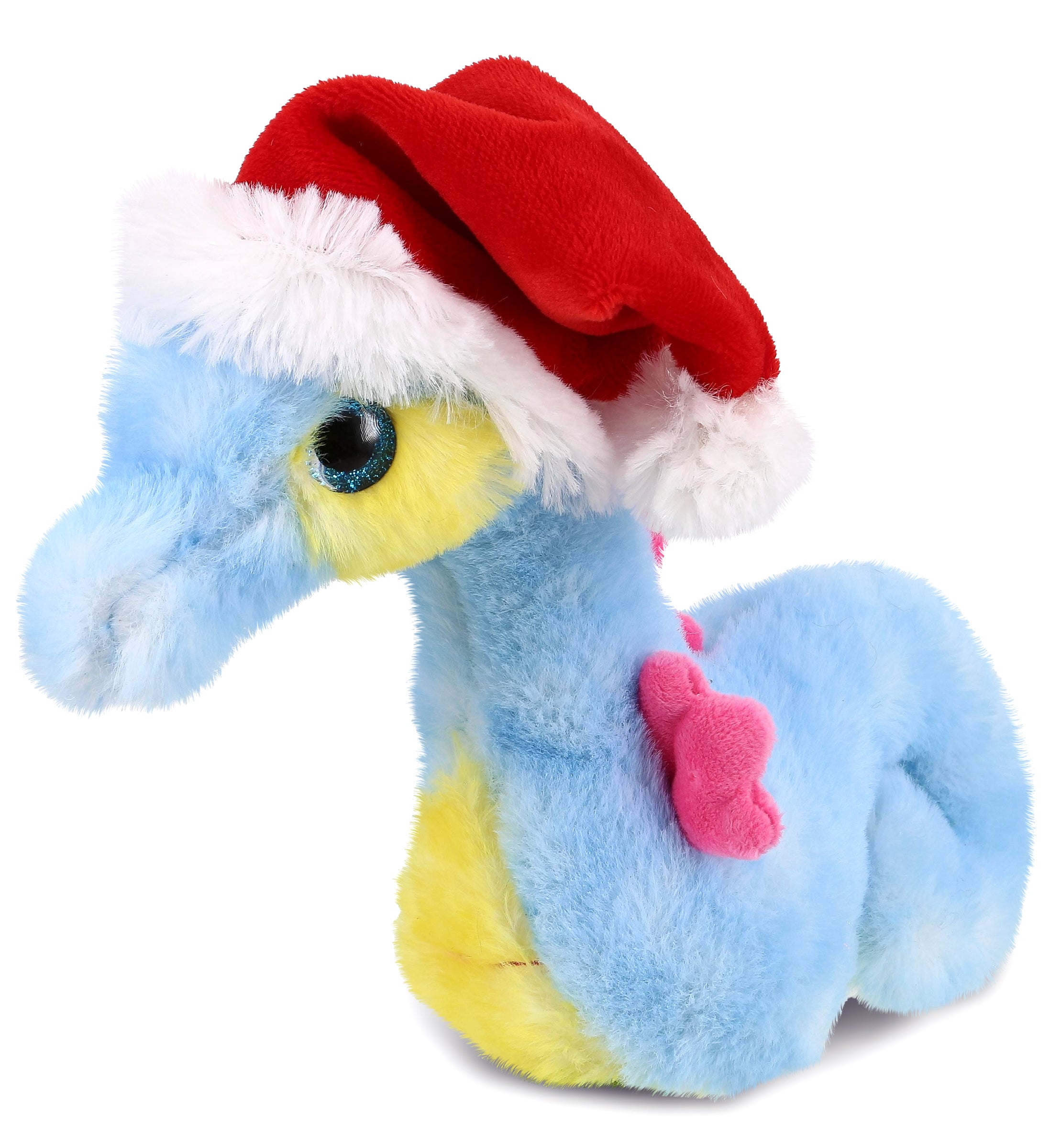 PLUSH SANTA - SUPER SOFT PLUSH - BLUE SEAHORSE