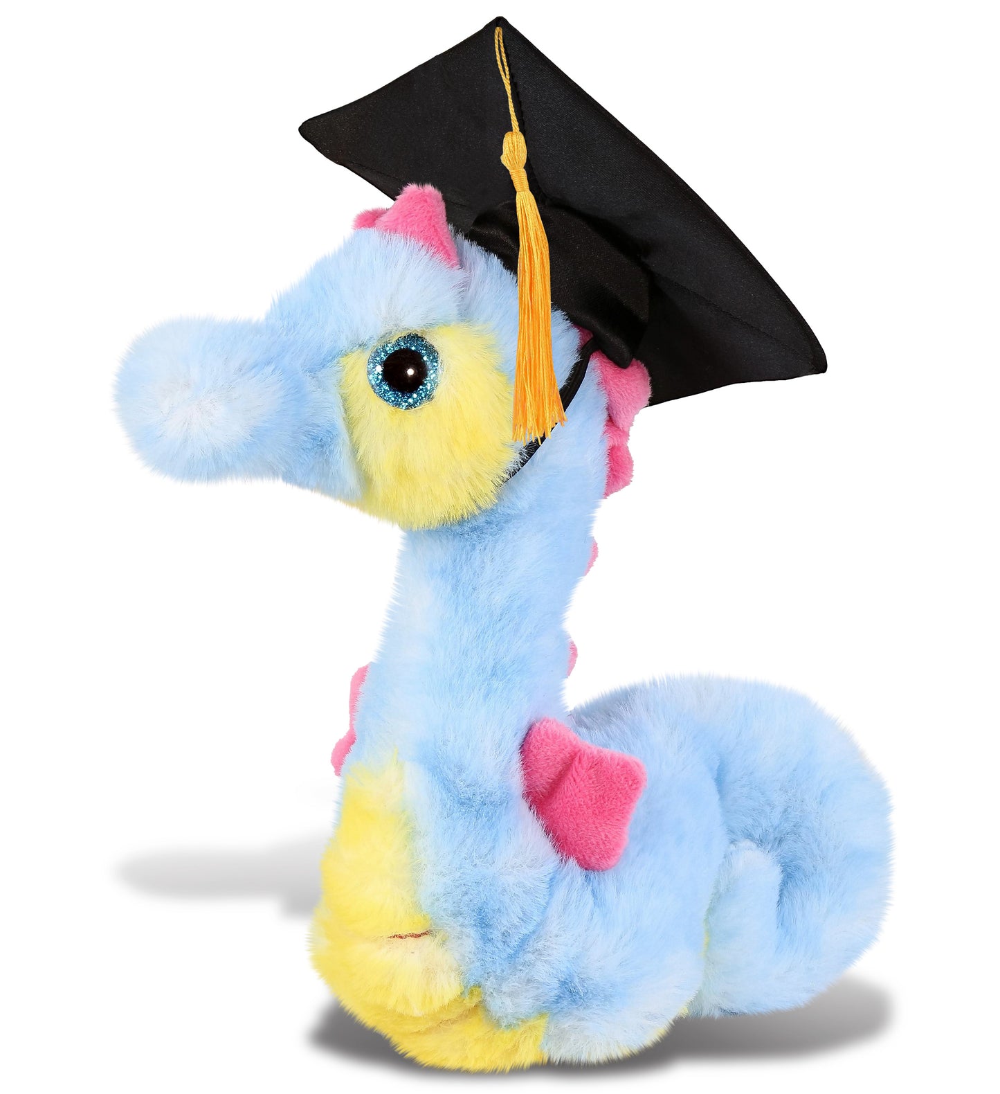 PLUSH GRADUATION - SUPER SOFT PLUSH - BLUE SEAHORSE