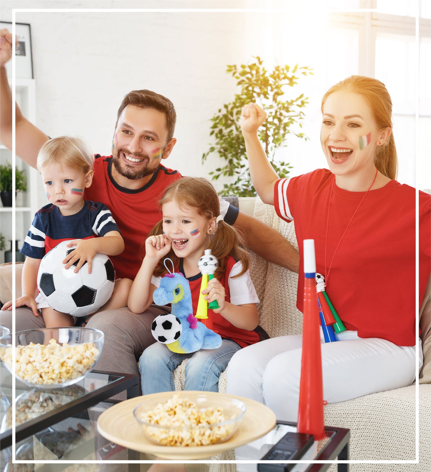 SUPER SOFT PLUSH - BLUE SEAHORSE WITH SOCCER PLUSH