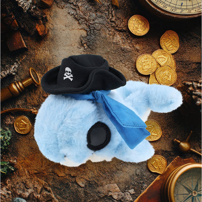 SUPER SOFT PLUSH - BLUE WHALE PIRATE DRESS UP