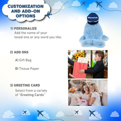 SUPER SOFT PLUSH - BLUE WHALE PILOT DRESS UP