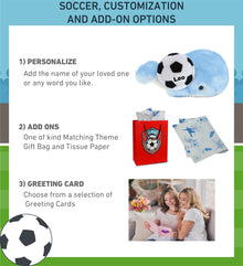 SUPER SOFT PLUSH - BLUE WHALE WITH SOCCER PLUSH