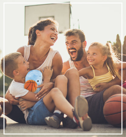 SUPER SOFT PLUSH - BLUE WHALE WITH BASKETBALL PLUSH