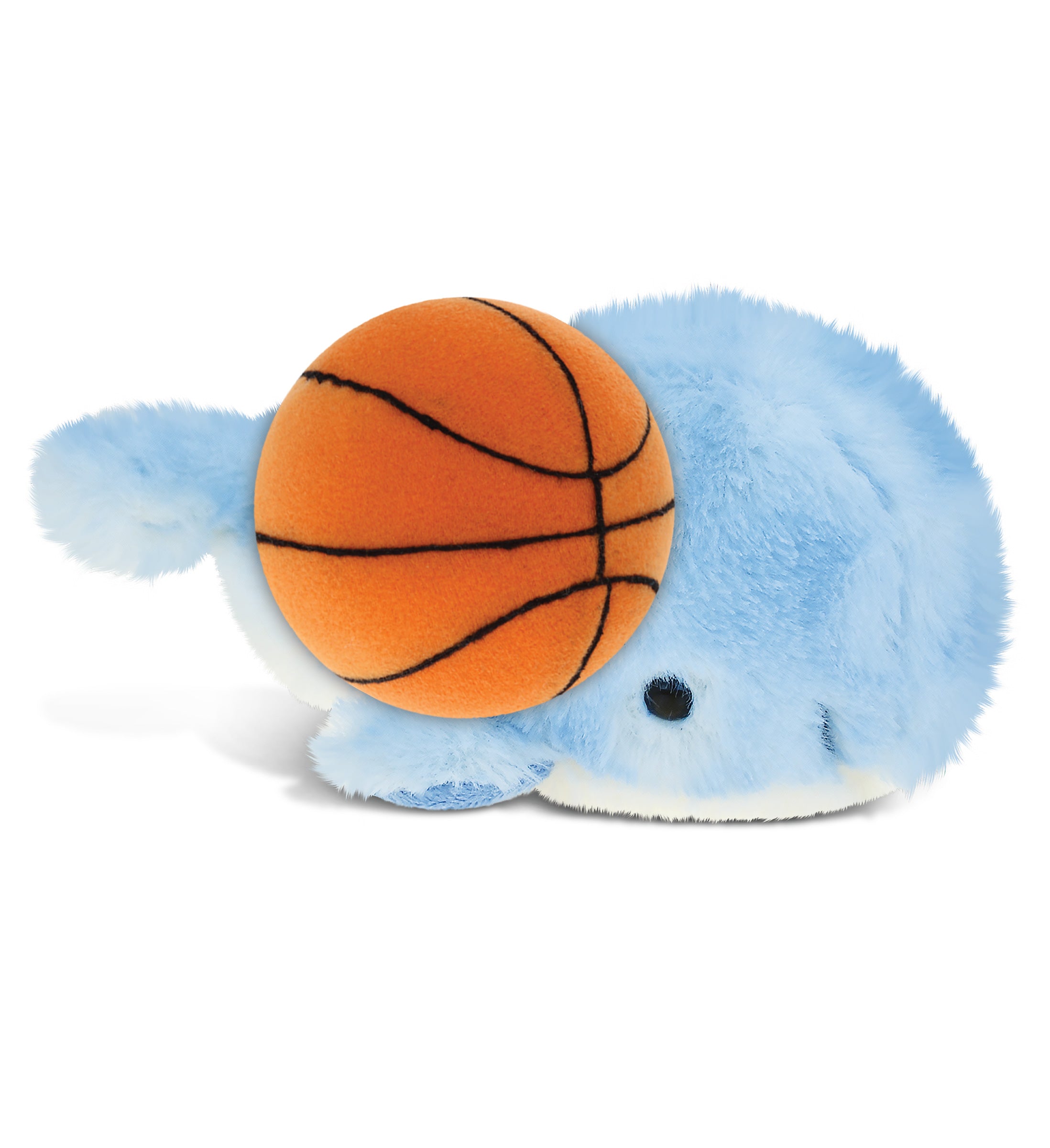 SUPER SOFT PLUSH - BLUE WHALE WITH BASKETBALL PLUSH
