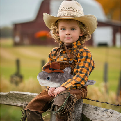 SUPER SOFT PLUSH - BLACKTIP REEF SHARK COWBOY DRESS UP