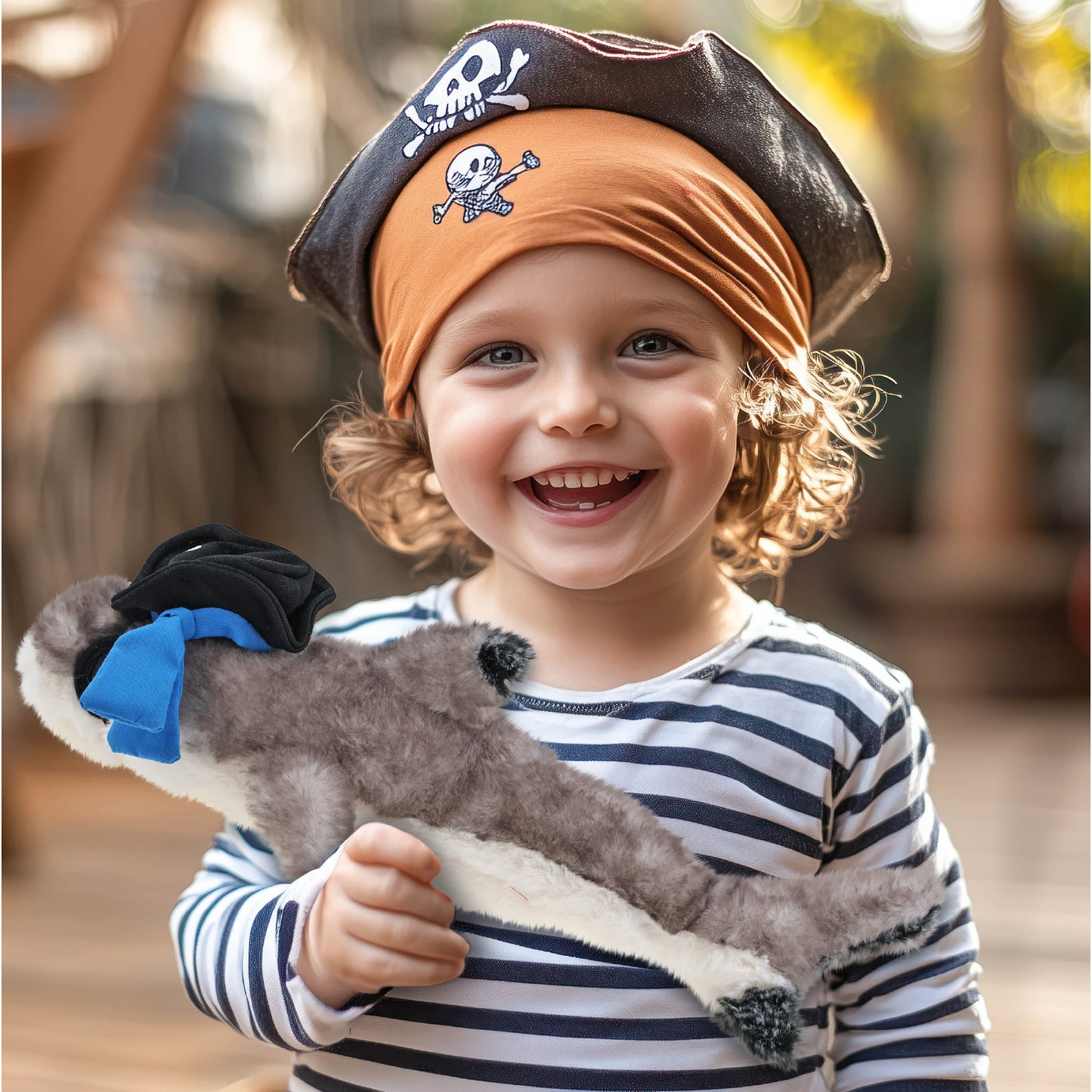 SUPER SOFT PLUSH - BLACKTIP REEF SHARK PIRATE DRESS UP