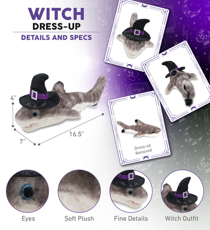 SUPER SOFT PLUSH - BLACKTIP REEF SHARK WITCH DRESS UP