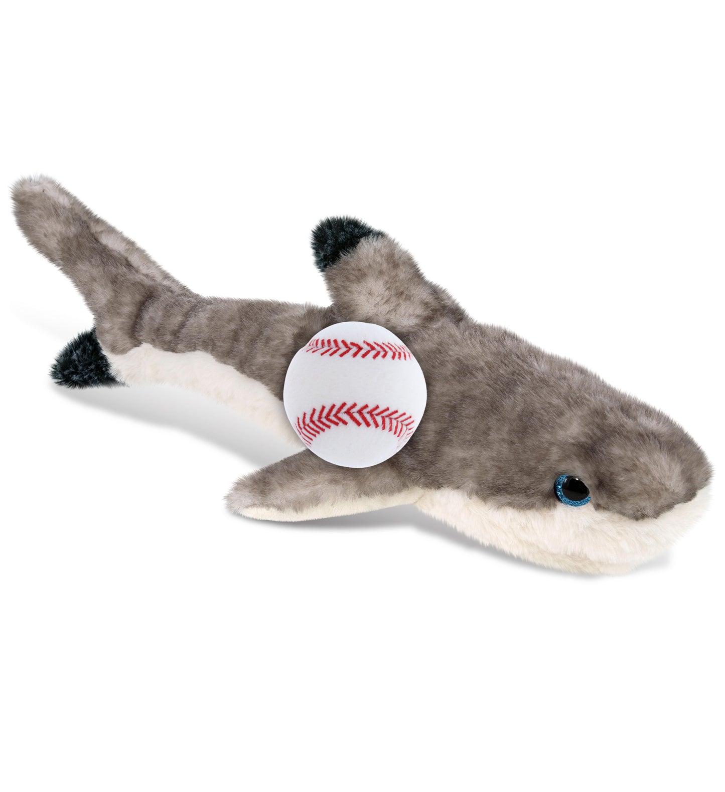 SUPER SOFT PLUSH - BLACKTIP REEF SHARK WITH BASEBALL PLUSH